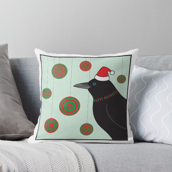 Item preview, Crow Happy Holidays Art designed and sold by dreamingdogs.