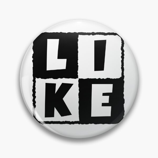 Item preview, LIKE in a black and white square designed and sold by joseartgel.