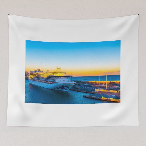 Item preview, Crown Princess Cruise Ship in Barcelona, Spain designed and sold by debbieannpowell.
