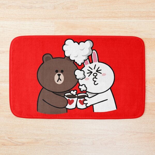 Item preview, Brown bear and Cony in love designed and sold by thesircurly.
