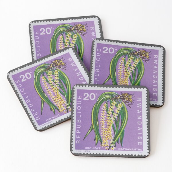 Item preview, Orchid Flower 1968 Vintage Stamp designed and sold by StampCollection.
