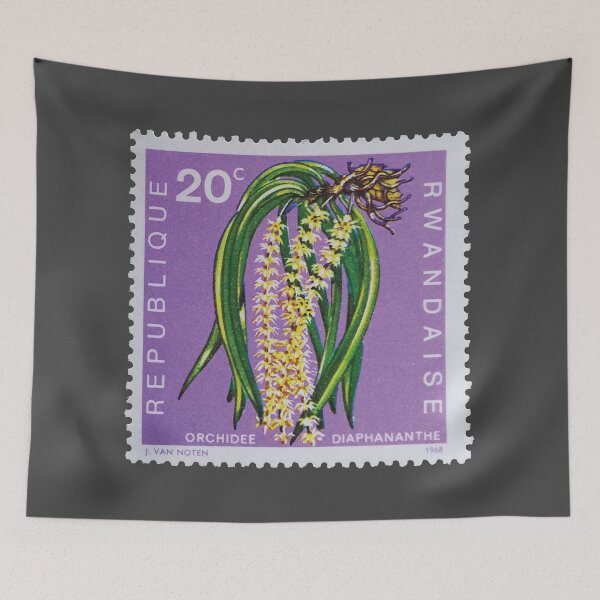 Item preview, Orchid Flower 1968 Vintage Stamp designed and sold by StampCollection.