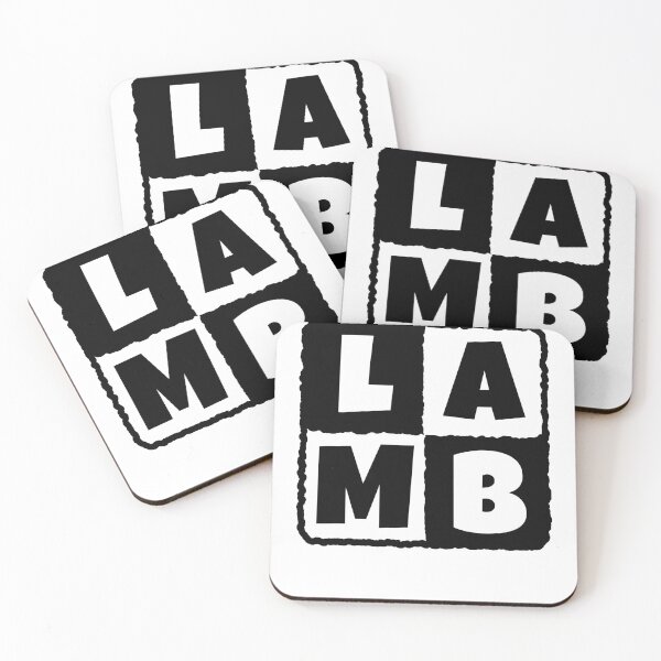 Item preview, LAMB in a black and white square designed and sold by joseartgel.