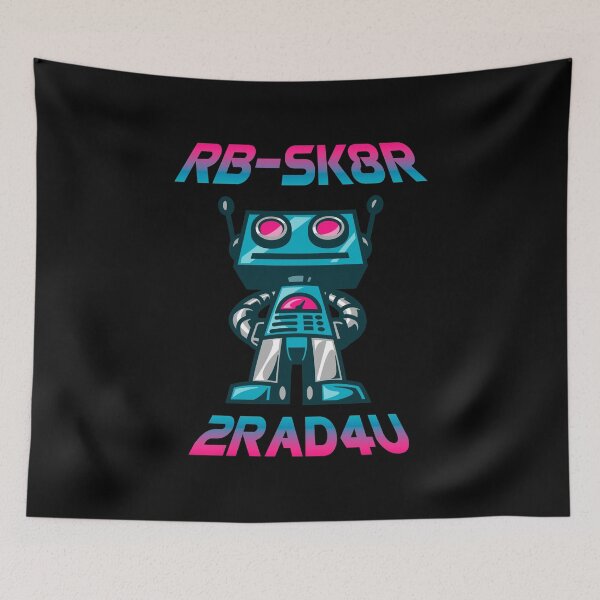 Item preview, RB-SK8R Is Too Rad For You – Geeky Mecha Robot Skater designed and sold by The Green Corner.