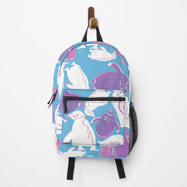 Item preview, Purple Penguins print designed and sold by mossandhoney.
