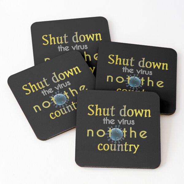 Item preview, Shut Down The Virus Not The Country designed and sold by Fatimalak.