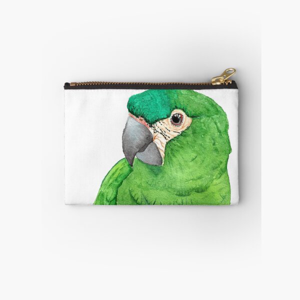 Item preview, mini hanhs macaw watercolor green red shoulder designed and sold by L'Atelier Oranjade.