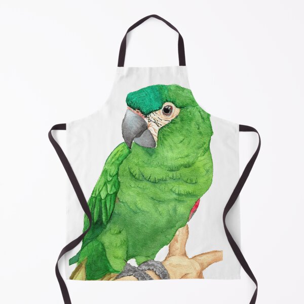 Item preview, mini hanhs macaw watercolor green red shoulder designed and sold by L'Atelier Oranjade.
