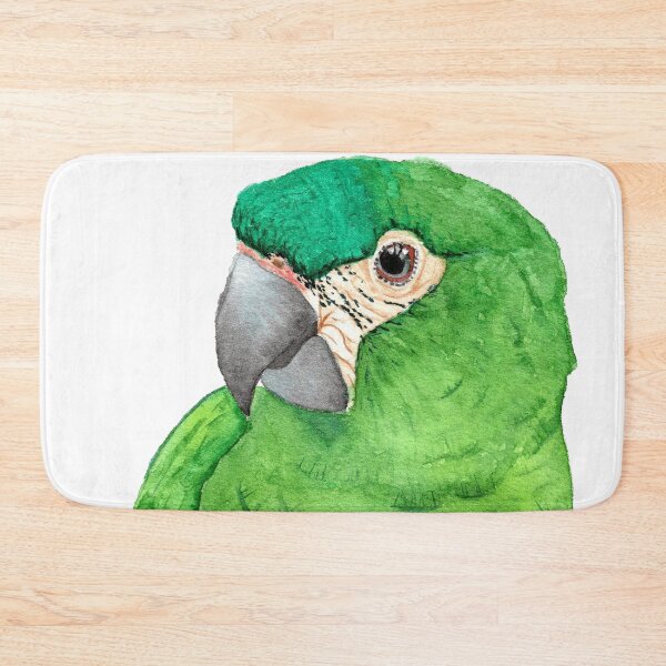 Item preview, mini hanhs macaw watercolor green red shoulder designed and sold by L'Atelier Oranjade.