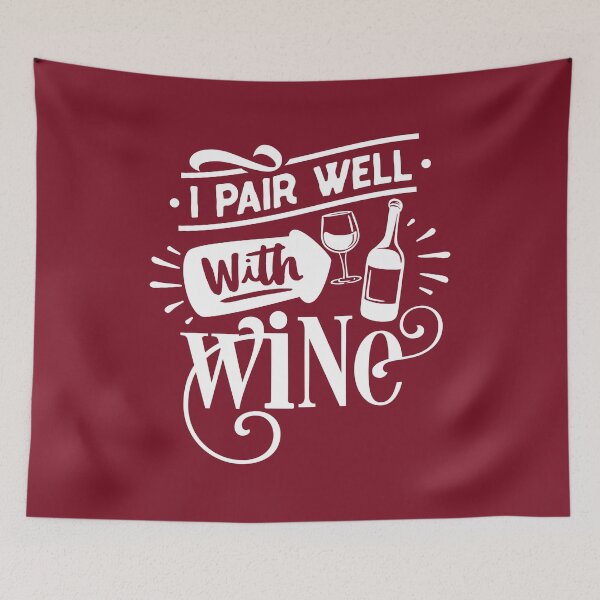 Item preview, I pair well with WINE. designed and sold by AdventureTee.