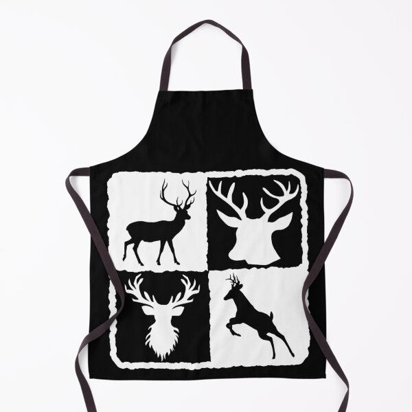 Item preview, Deer silhouettes in a white and black square designed and sold by joseartgel.
