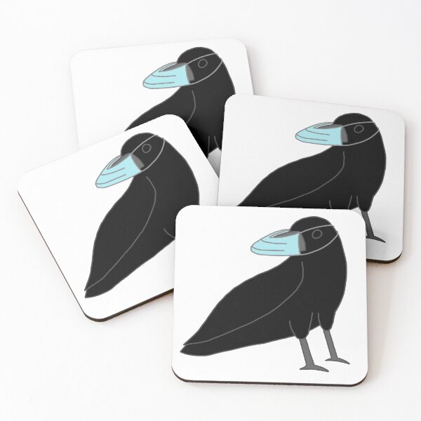 Item preview, Covid Corvid Crow with a Mask designed and sold by CamelCorruption.