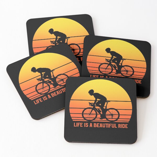 Item preview, Life Is A Beautiful Ride Cyclist Quote designed and sold by TamGustam.