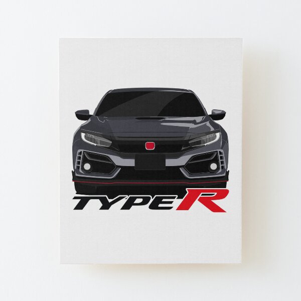 Honda Civic Type R Lámina montada de madera