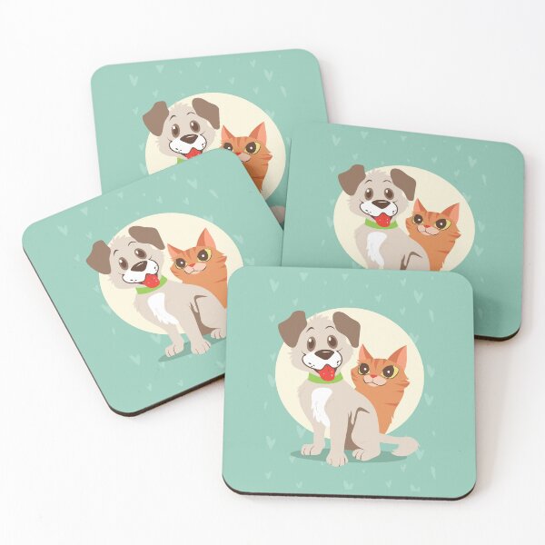 Item preview, Cute Puppy and Cat Together designed and sold by Artsy-Craft.