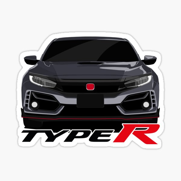 Vinyl Racing Decal Sticker For Type R Logo Honda Civic Acura Auto Car Turbo  JDM