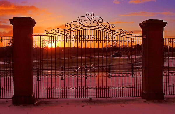 Grappenhall Heys gates, Lumb Brook Road,Grappenhall,Warrington, Cheshire