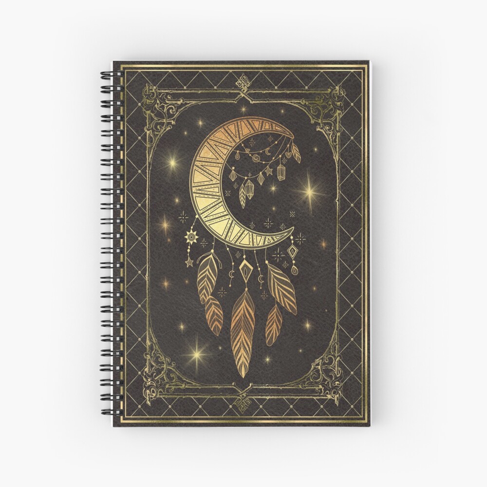 "Moon dream catcher" Spiral Notebook for Sale by ArtStyleAlice Redbubble