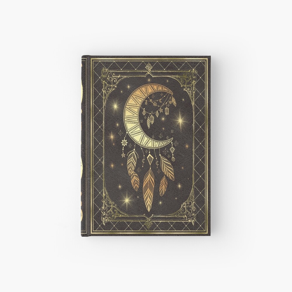 Moon dream catcher Hardcover Journal