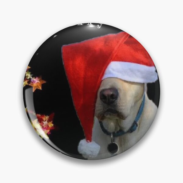 Item preview, dog wearing Santa hat festive Christmas fun designed and sold by Julieford.