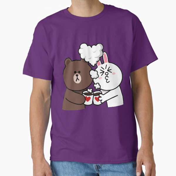 Item preview, Brown bear and Cony in love designed and sold by thesircurly.