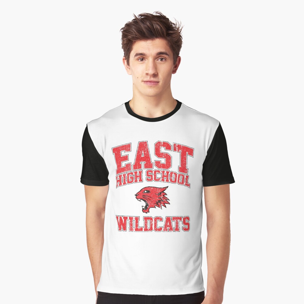 huckblade East High School Wildcats (Variant) Baseball Tee