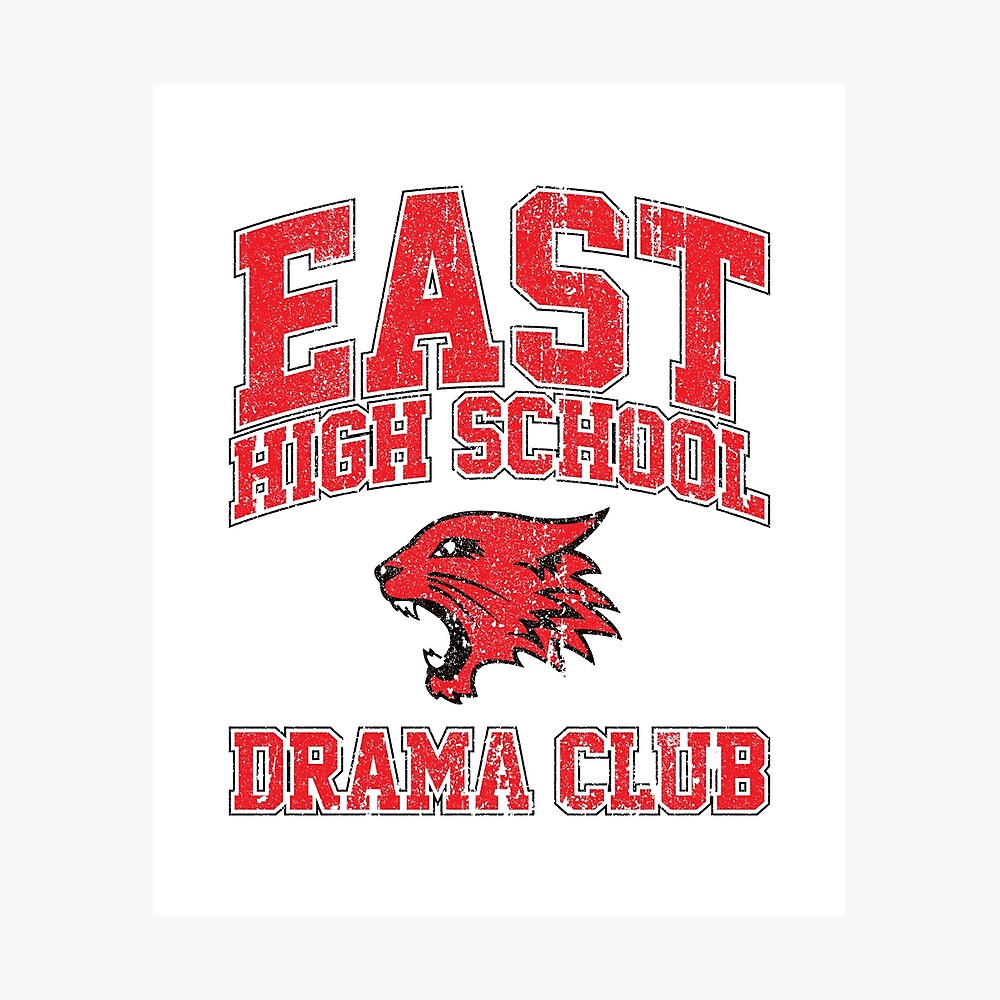 Póster «East High School Drama Club (variante)» de huckblade | Redbubble