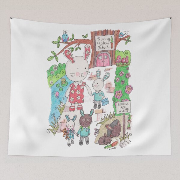 Item preview, Bunny School designed and sold by LouiseFranksArt.