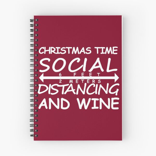 Item preview, Christmas Time Social Distancing And Wine designed and sold by DannyAndCo.