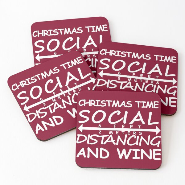 Item preview, Christmas Time Social Distancing And Wine designed and sold by DannyAndCo.