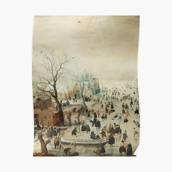Holiday Ice Skating Rijks Museum Collection Poster