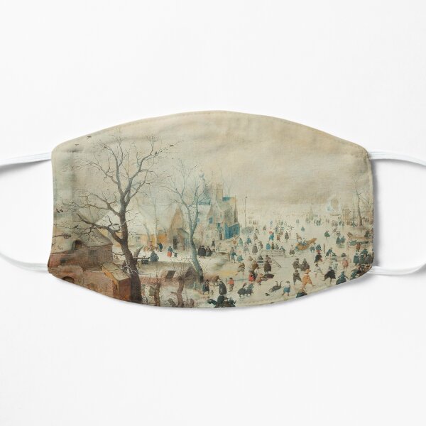 Holiday Ice Skating Rijks Museum Collection Flat Mask