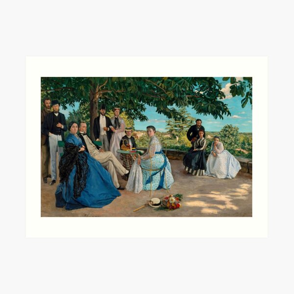 Frédéric Bazille - Family Reunion (1867) Art Print