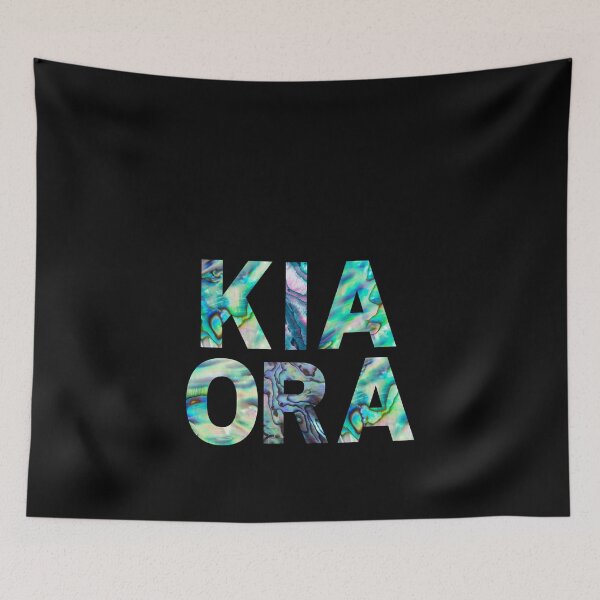 Item preview, Kia Ora Paua Shell Lettering designed and sold by AtarangiDesigns.