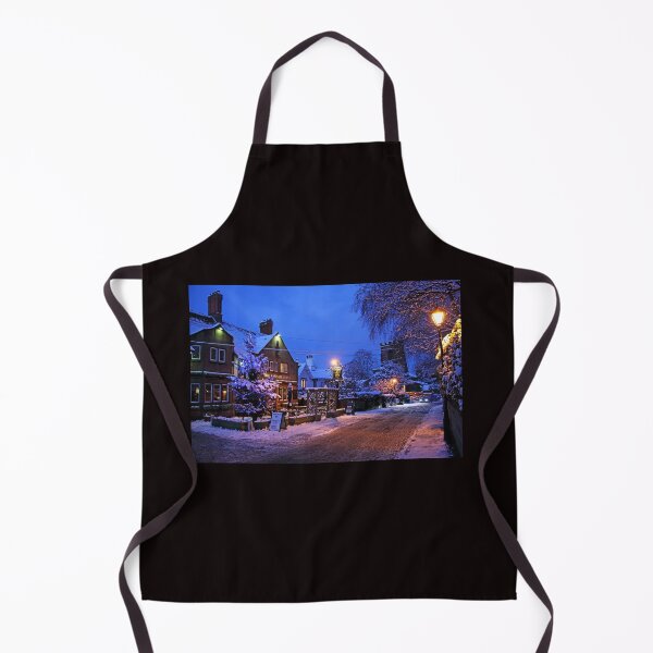 Item preview, Grappenhall Village (Church and Rams Head pub) in the Winter Snow,Warrington,Cheshire,England designed and sold by Local gifts from HotpixUK .