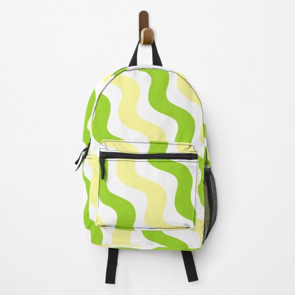 Item preview, Preppy Summer Lime Green Pastel Yellow Wave Pattern designed and sold by IamTrending.