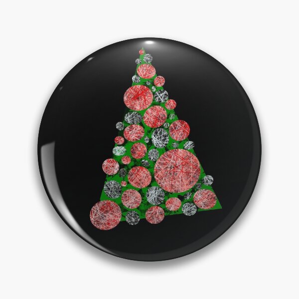 Item preview, Christmas Tree Baubles 2 Modern Pattern designed and sold by AMSonArt.