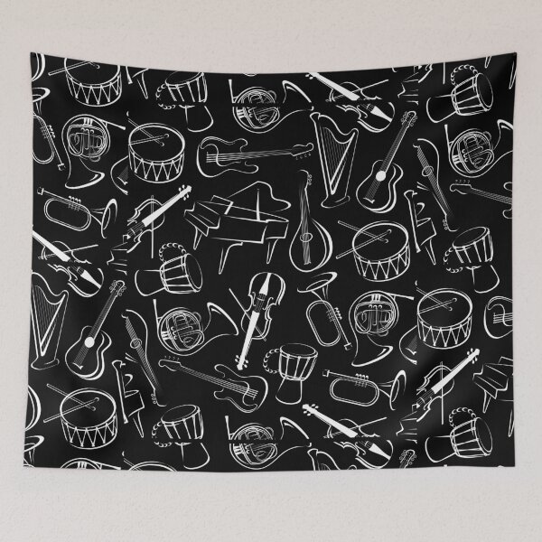 Item preview, Music instruments jazz orchestra Heartbeat, Trumpet, piano Teacher Gift designed and sold by RoManSmArt.