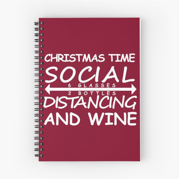 Item preview, Christmas Time Social Distancing And Wine designed and sold by DannyAndCo.
