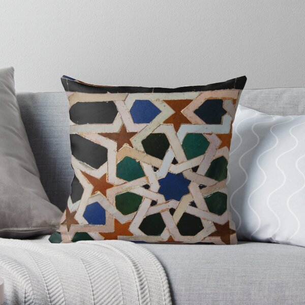 Alhambra tiles Throw Pillow