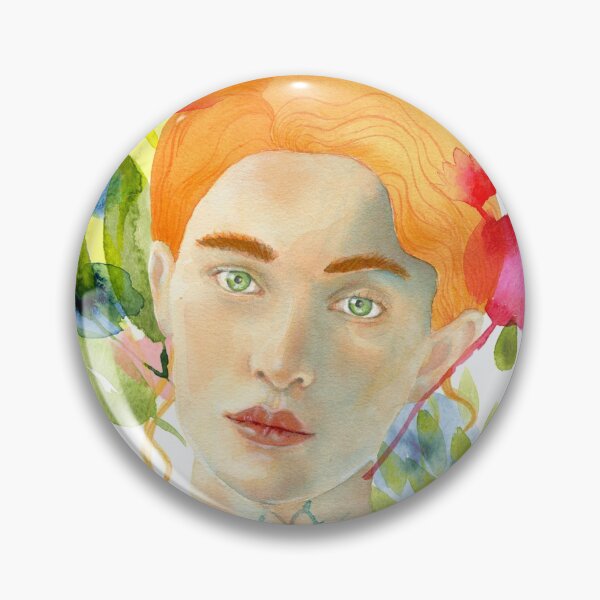 Item preview, Especially Pure -Throat Chakra watercolor portrait designed and sold by mossandhoney.