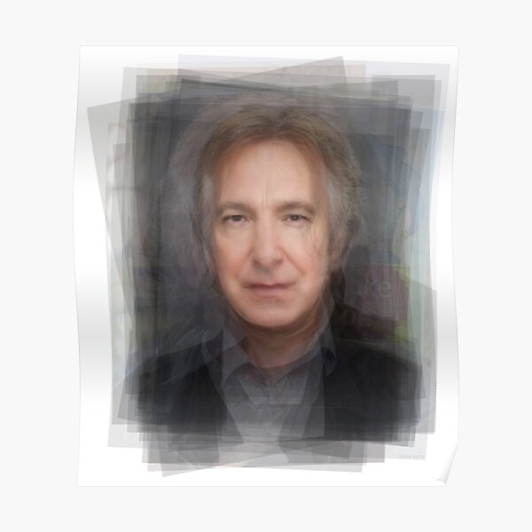 Alan Rickman Severus Snape Portrait Overlay Poster