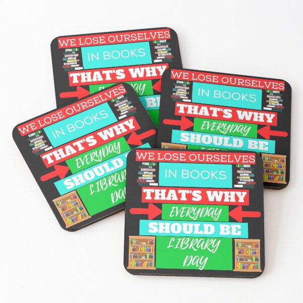 Item preview, We Lose ourselves in books that's why everyday should be library day designed and sold by UnboundFull.