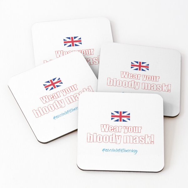 Item preview, Flag of England Wear your bloody mask!  Union Jack Flag Stay Safe designed and sold by obedtheartist.