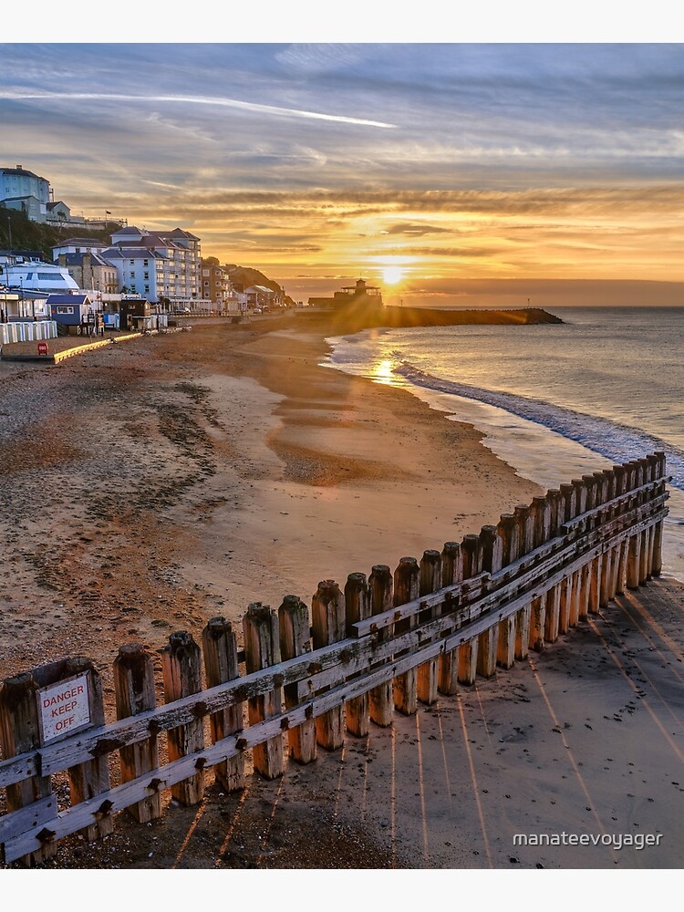 Sunrise On Ventnor Beach by manateevoyager