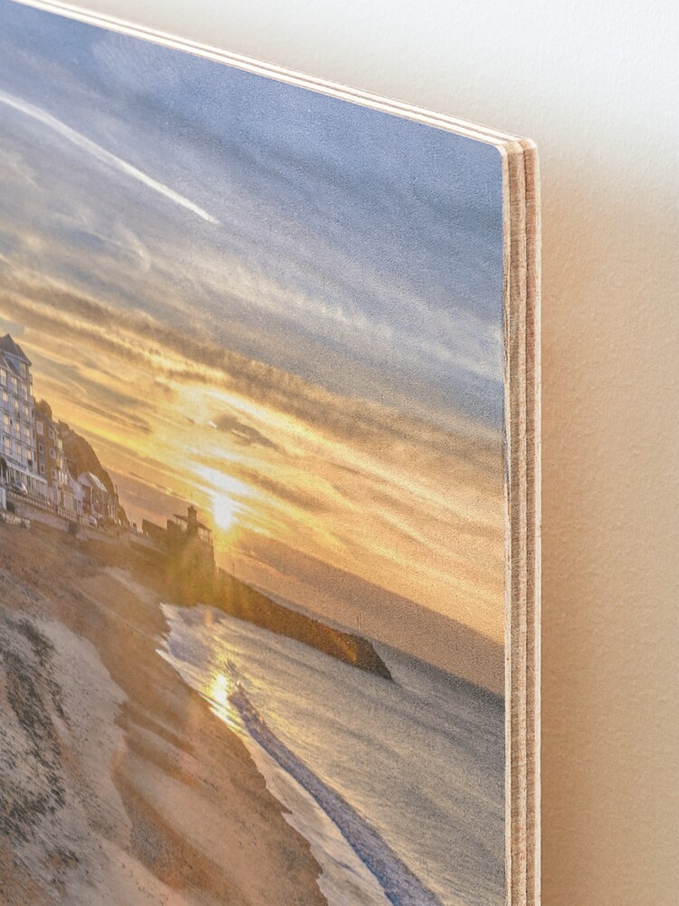 Alternate view of Sunrise On Ventnor Beach Mounted Print