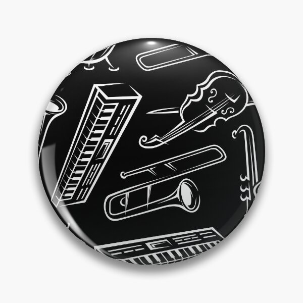 Item preview, Music instruments jazz orchestra Heartbeat, Trumpet, piano, saxophone Teacher Gift designed and sold by RoManSmArt.