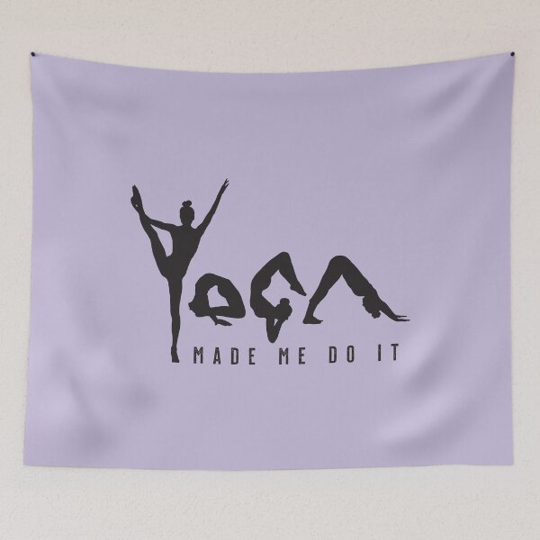 Item preview, Yoga Made Me Do It - Lilac designed and sold by VicEllisArt.