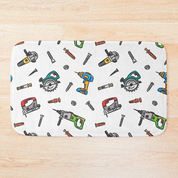 Item preview, Power tools seamless pattern designed and sold by AleksOrel.