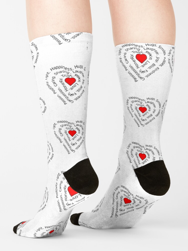 Alternate view of LOVE Spiral Heart Socks